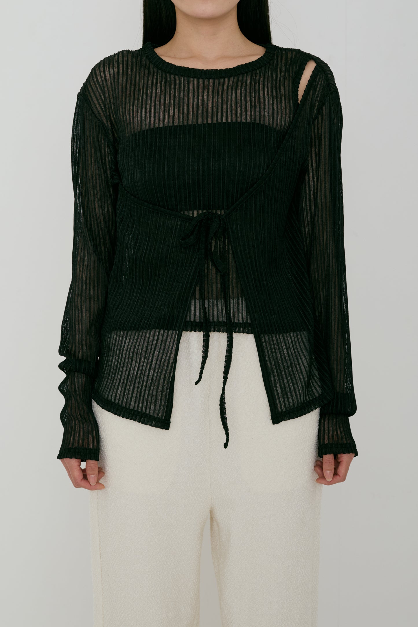random pleats tops (japan made)