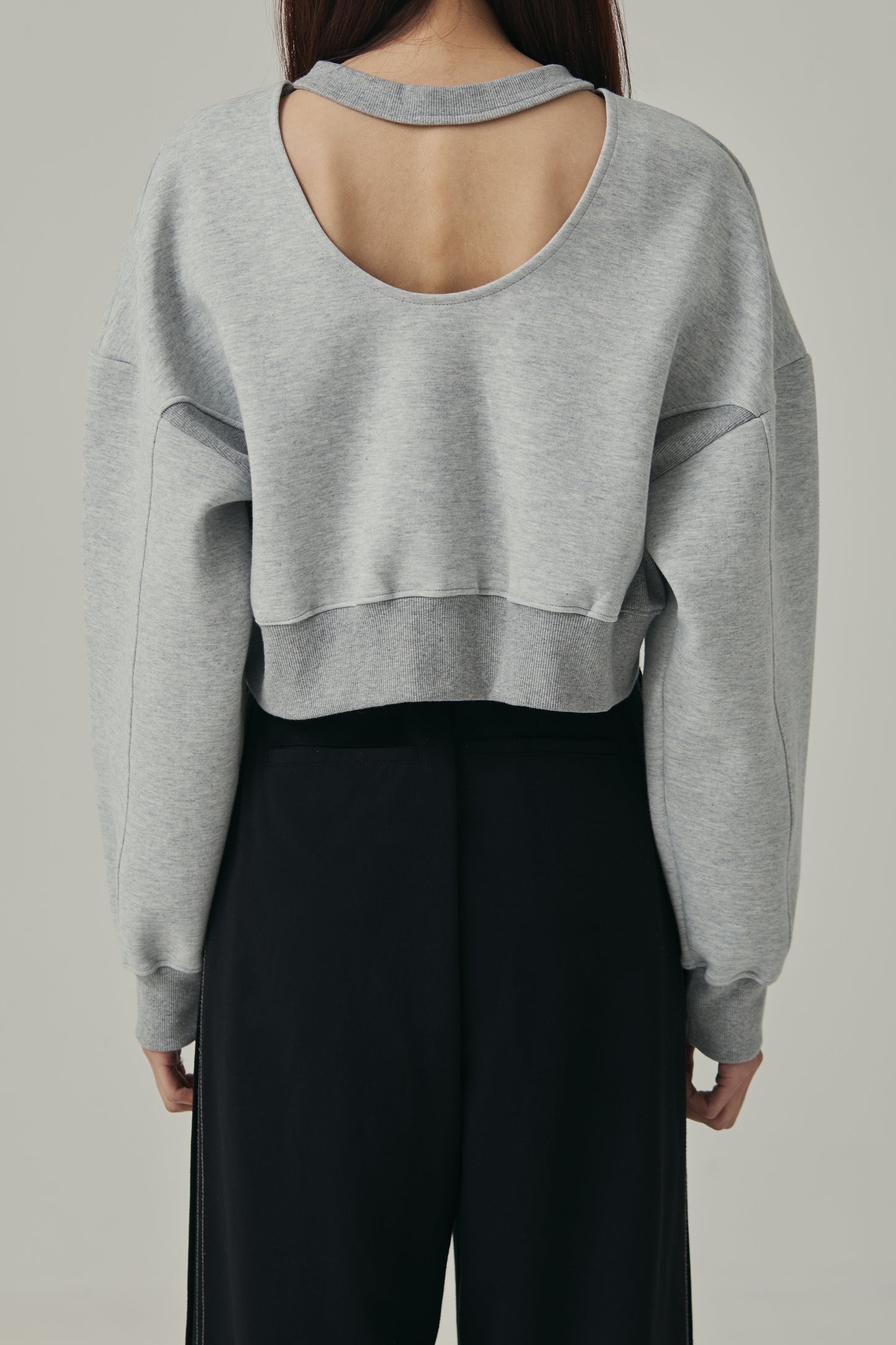 <Re stock > cropped sweat pullover