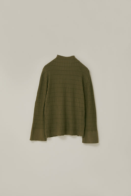 vertical patten turtle knit